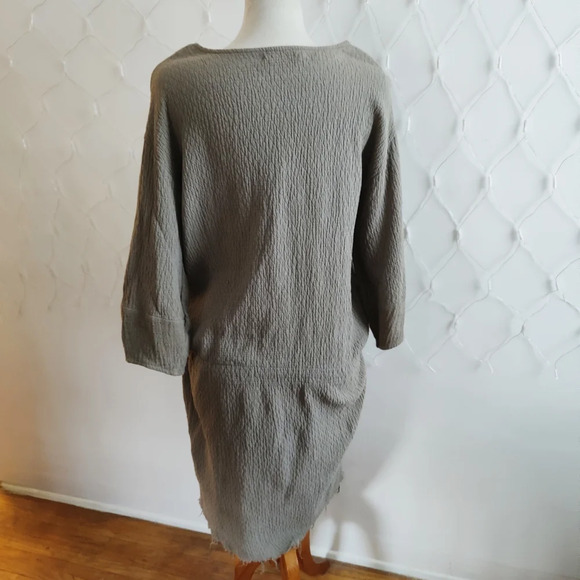 Black Crane Oversized Dress / Cotton / Size Small - Picture 5 of 9